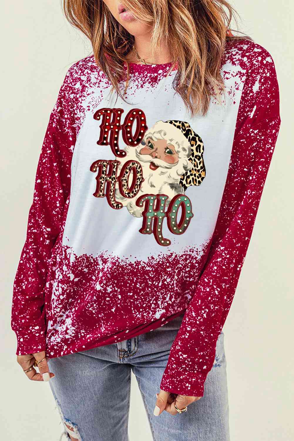 Santa Graphic Long Sleeve T-Shirt