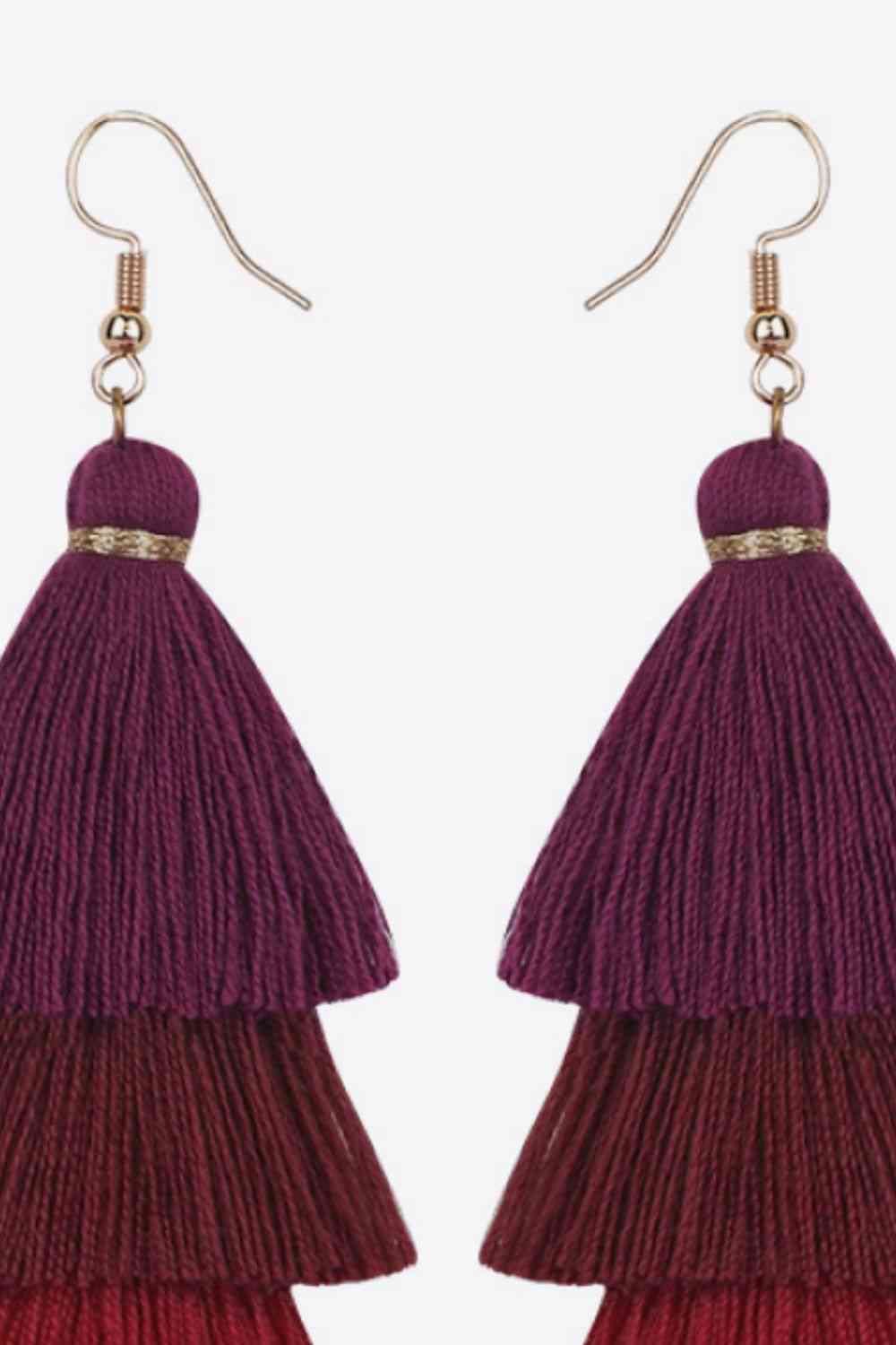 Layered Tassel Earrings